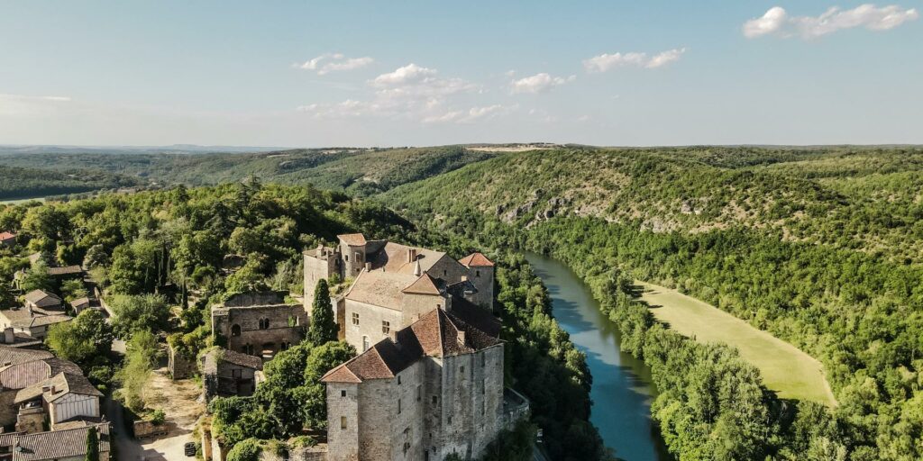 Bruniquel vue du haut